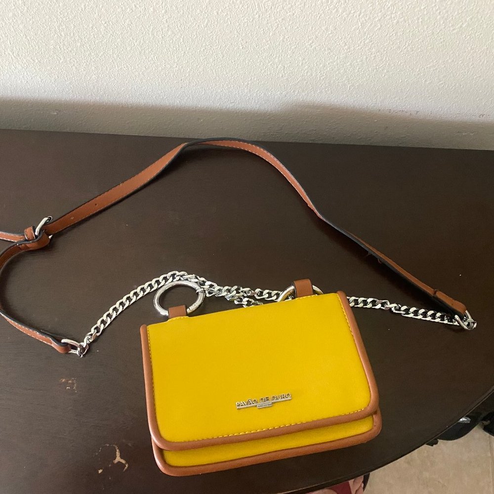 Pavao De Ouro yellow & brown  shoulder bag